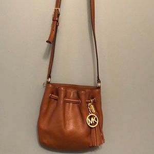 Michael Kors ruffled leather cross body